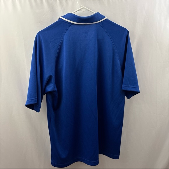 US Air Force Polo Shirt Medium Blue White Gray Logo Military Pilot Golf Mens - Picture 8 of 8